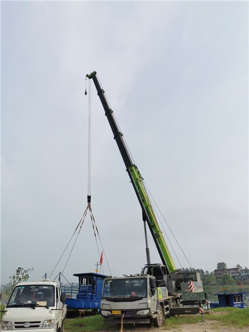 汉台区桥梁建设吊装案例